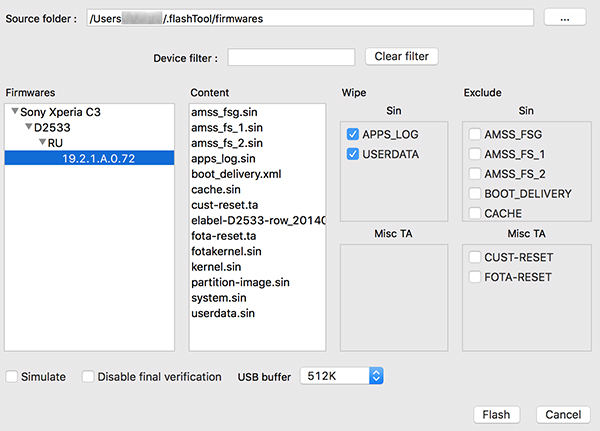 flash firmware