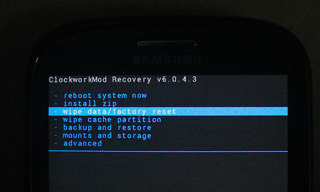 factory reset