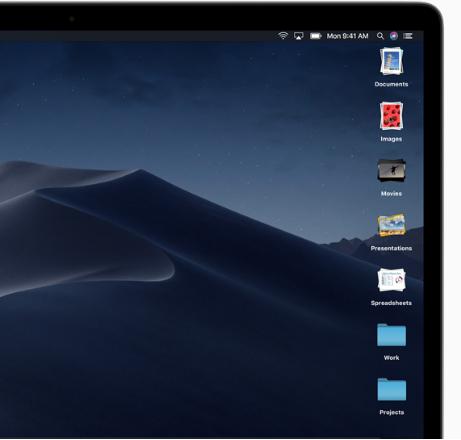 Функция Desktop Stacks