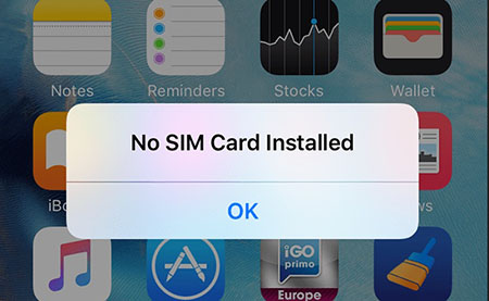 SIM-карта не найти 