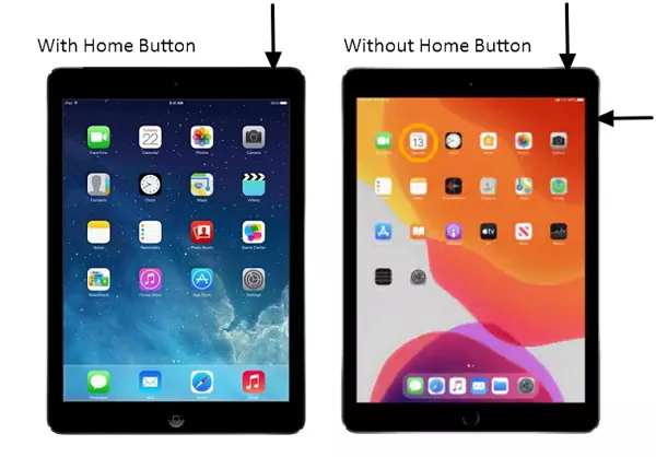 принудительный перезапуск ipad