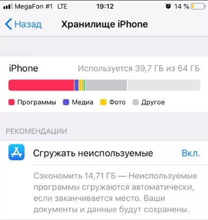 Хранилище iPhone