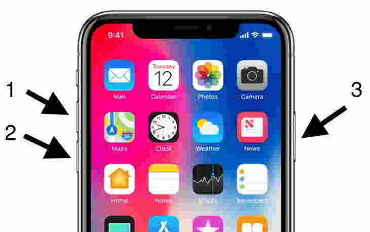  принудительно перезагрузить iphone x