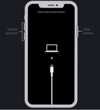 iphone8 войти в режим восстановления