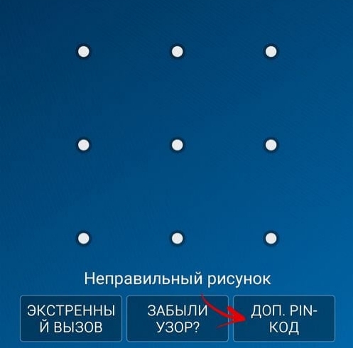 дополнительный пин-код