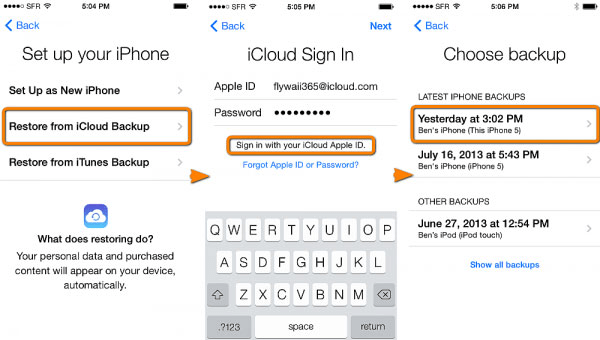 Восстановить историю чата WhatsApp на iPhone из резервной копии iCloud