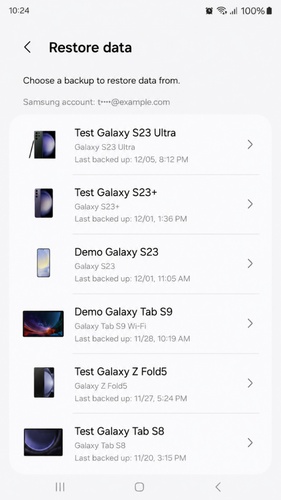 Recover Contacts from Phone Manufacturer Account