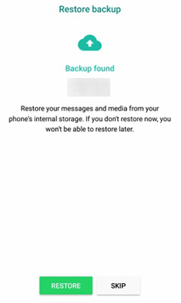 restore whatsapp messages