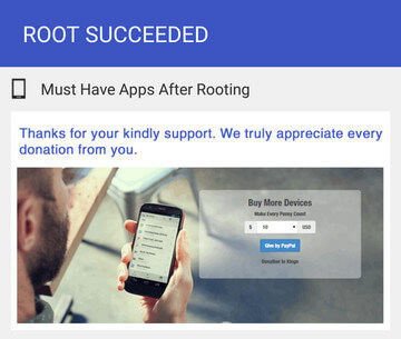 rooting succeeded kingoroot