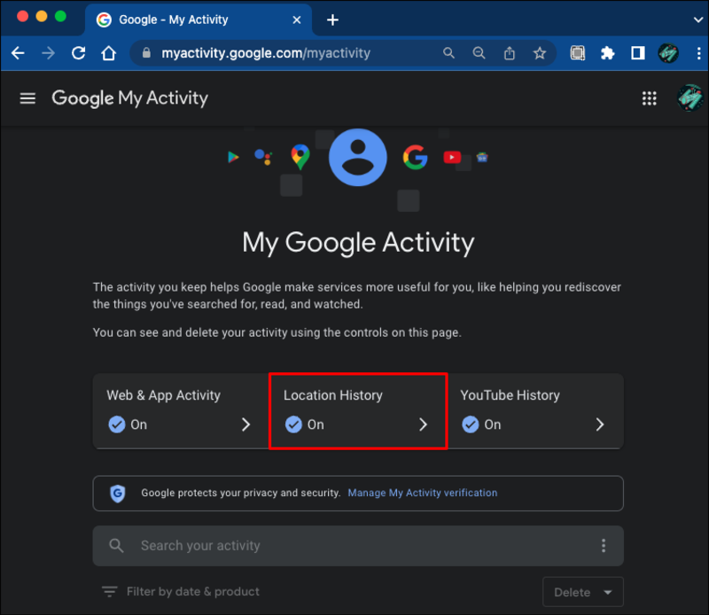 accessing location history