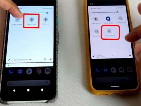 enable nearby sharing android