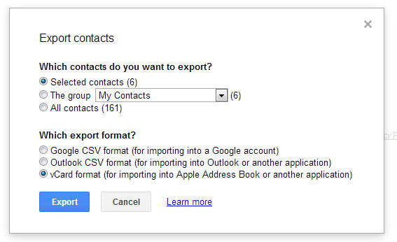 transfer gmail contacts to android