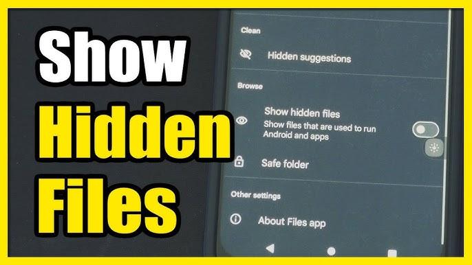 find hidden files on android