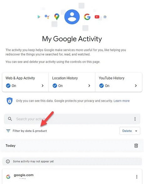 recover deleted youtube watch history via google activity