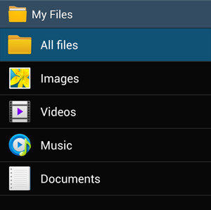 samsung my files videos