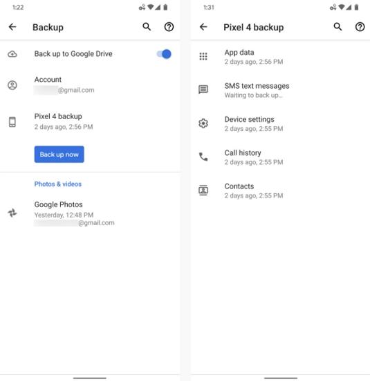 see the older messages google drive