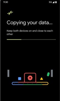 swith to android copying data