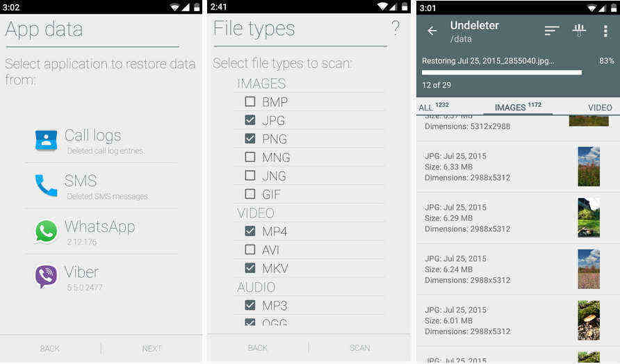 undeleter for android