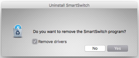 uninstall smart switch