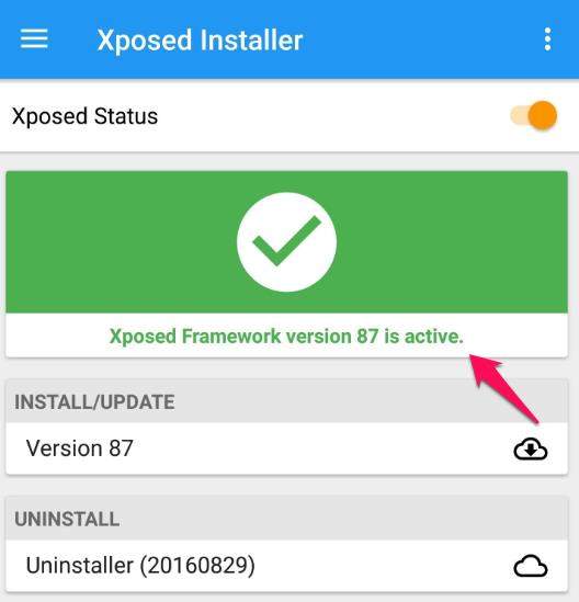 xposed framework active