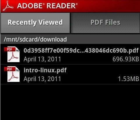 cool reader android pdf
