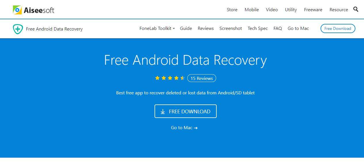 aiseesoft android data recovery