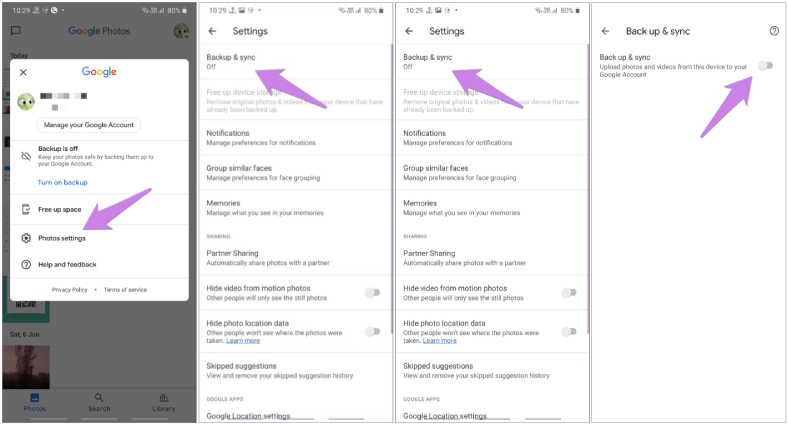 how to backup photos on android to google photos