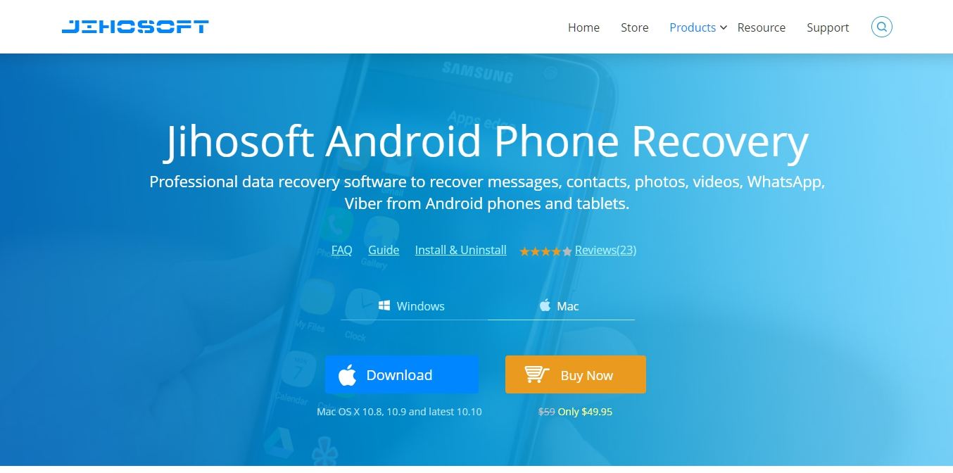 Android recovery pro. Jihosoft.