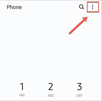 settings on phone app