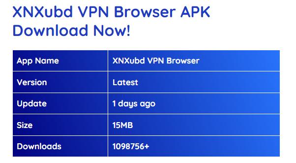 xnxubd vpn browser apk