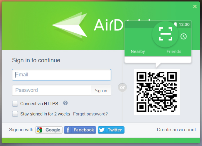 web airdroid network failure