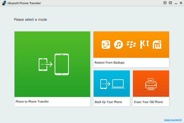 iskysoft phone transfer