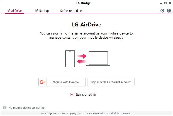 lg airdrive is busy
