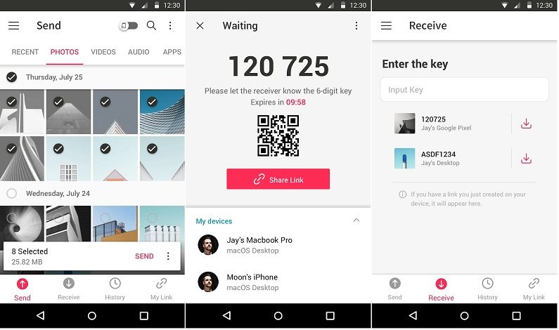transfer data from android to iphone after setup