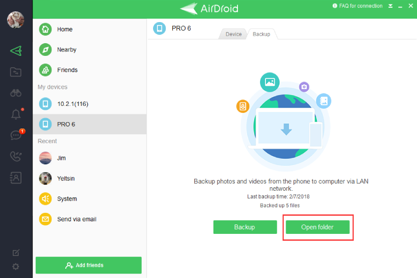 backup samsung phone to pc airdroid personal - 2