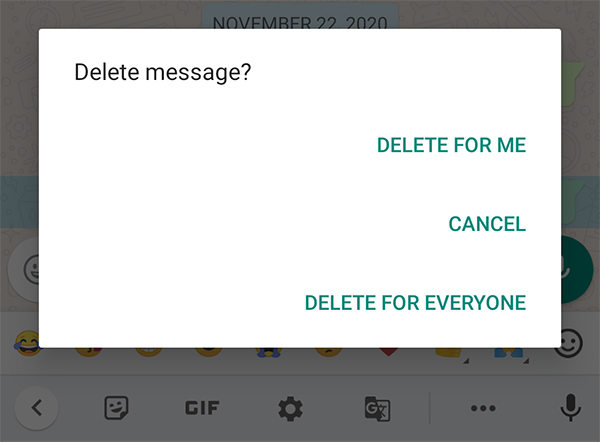 how do you recall a text message on android