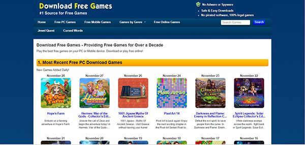download free games homepage