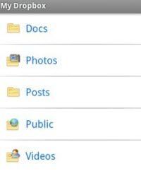 share android files with dropbox