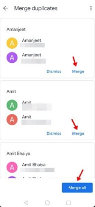 how to merge duplicate contacts in google contacts