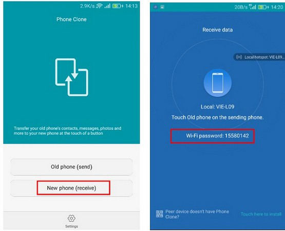how to transfer from samsung to huawei