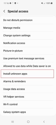 Install unknown Android unknown apps