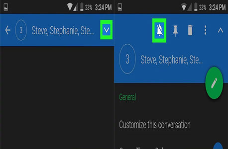 how to remove someone from group text android