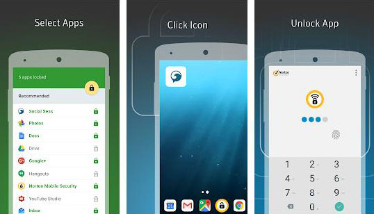 android password protect apps - norton app lock