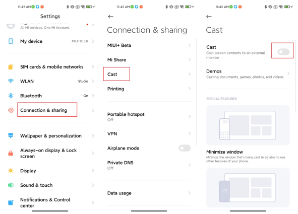 xiaomi screen mirroring pc