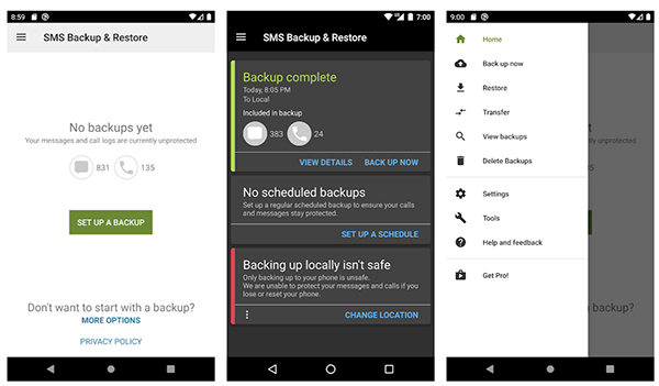 top rated sms backup app for android