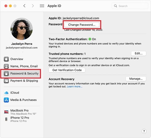 can t get apple id password