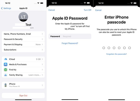 ayarlardan apple kimliği sıfırlama