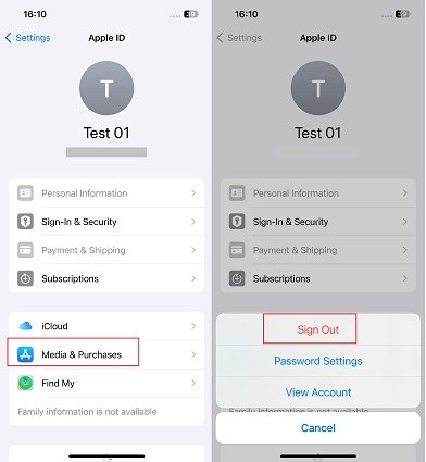 how to sign out apple id if password is forgotten