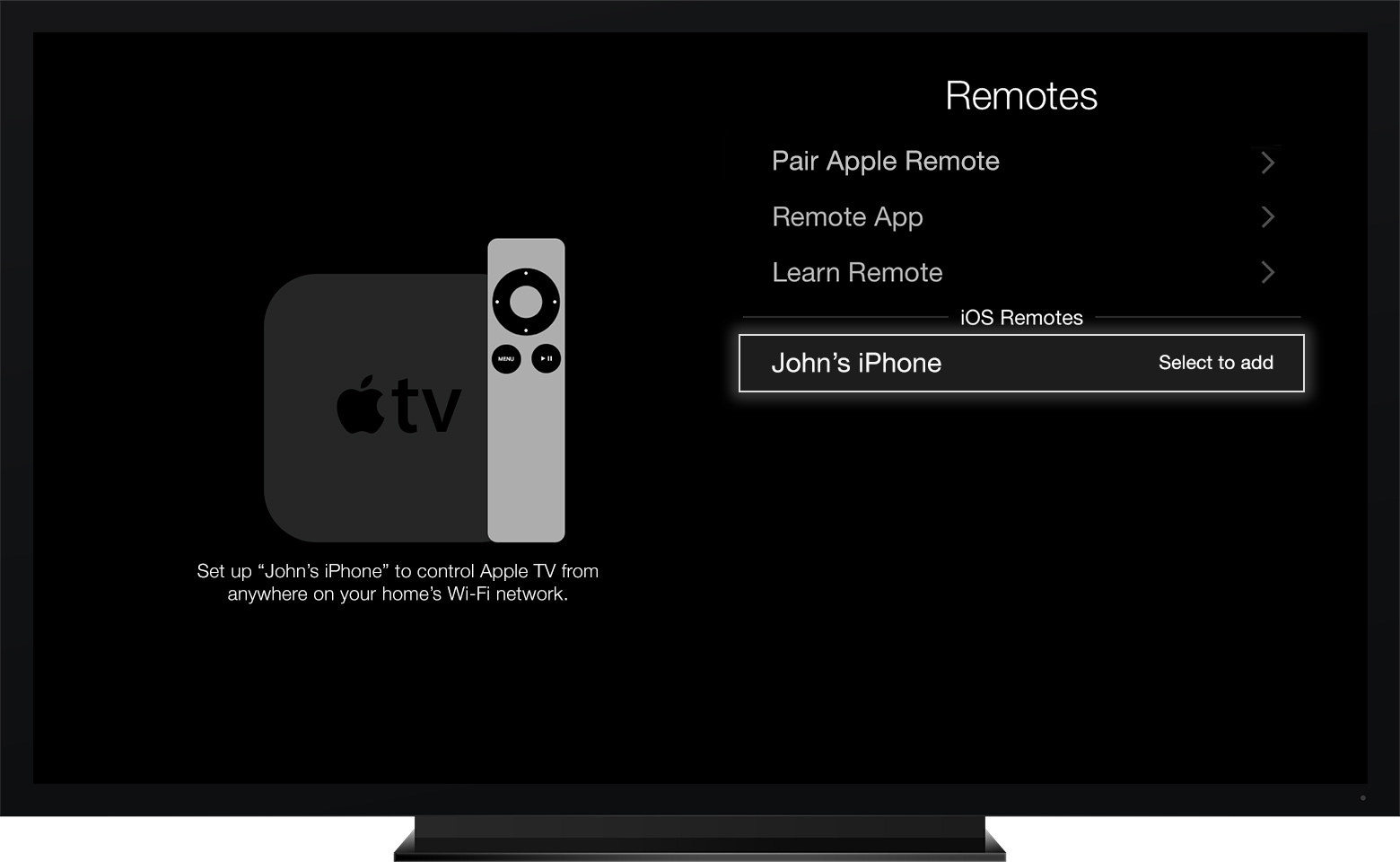 use mac as remote for apple tv