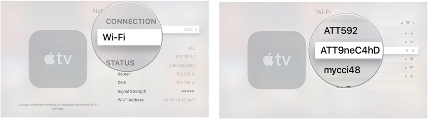 apple tv connect wifi